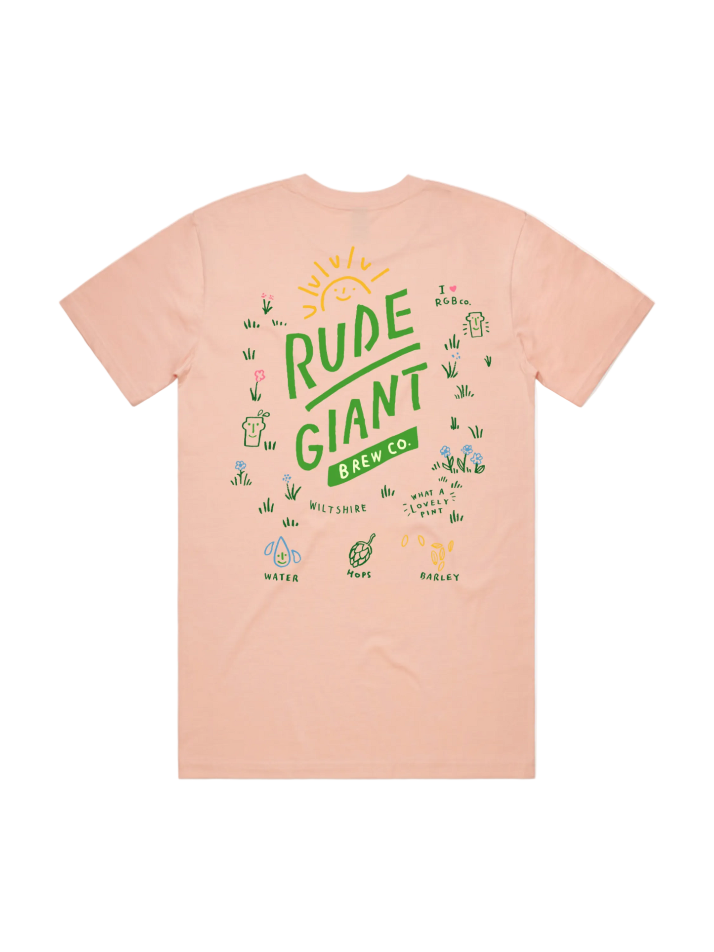 Pale pink T-shirt back