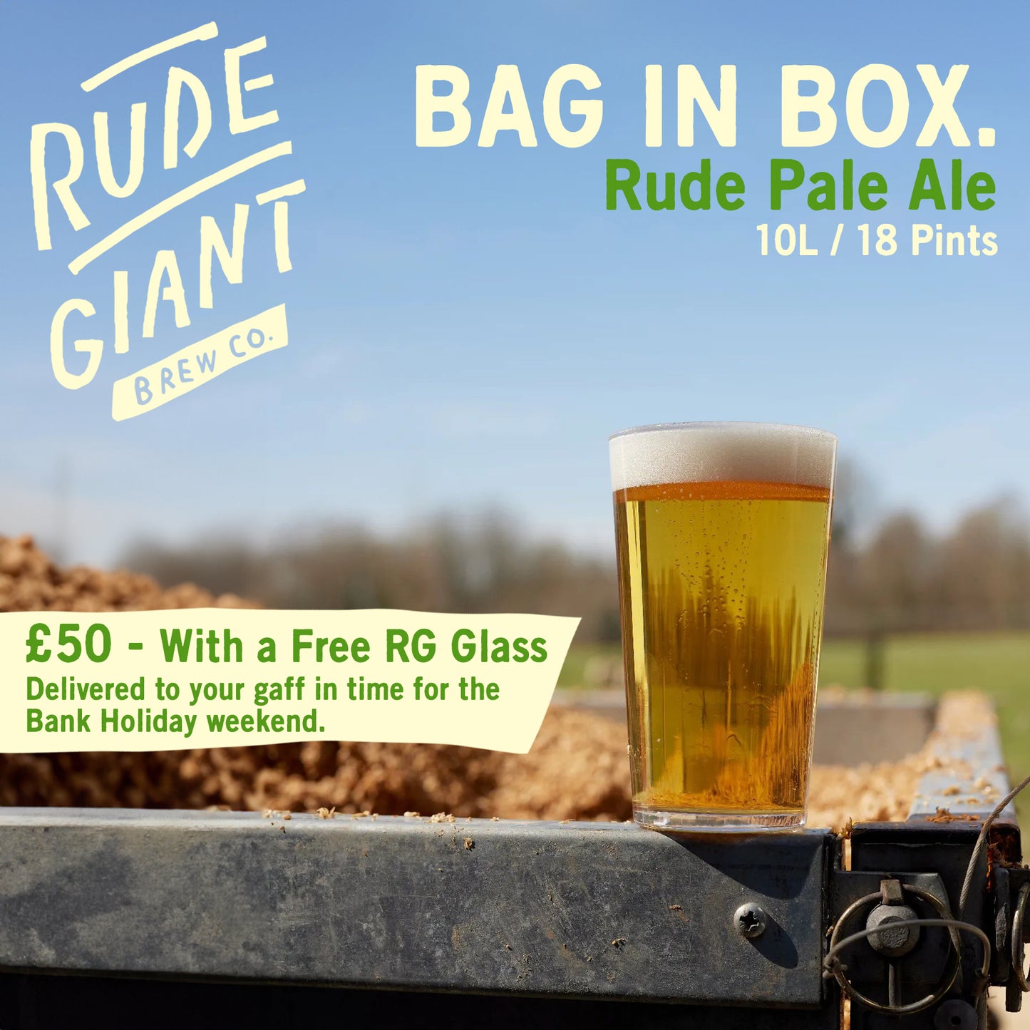 Rude Pale Ale | 10L Bag in Box | Free Delivery to SP and BA12 postcodes